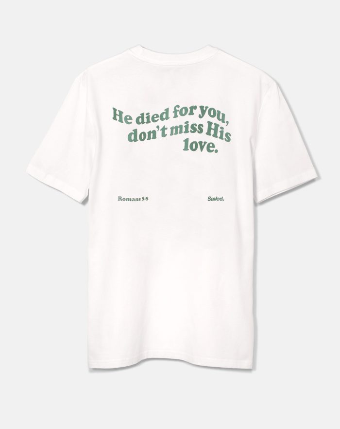 t-shirt chrzescijański "He died for You"