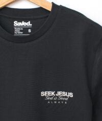 Koszulka-chrzescijańska-Seek-Jesus-God-is-Good_BLK_G