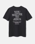 You matter to Jesus t-shirt chrześcijański kolor czarny