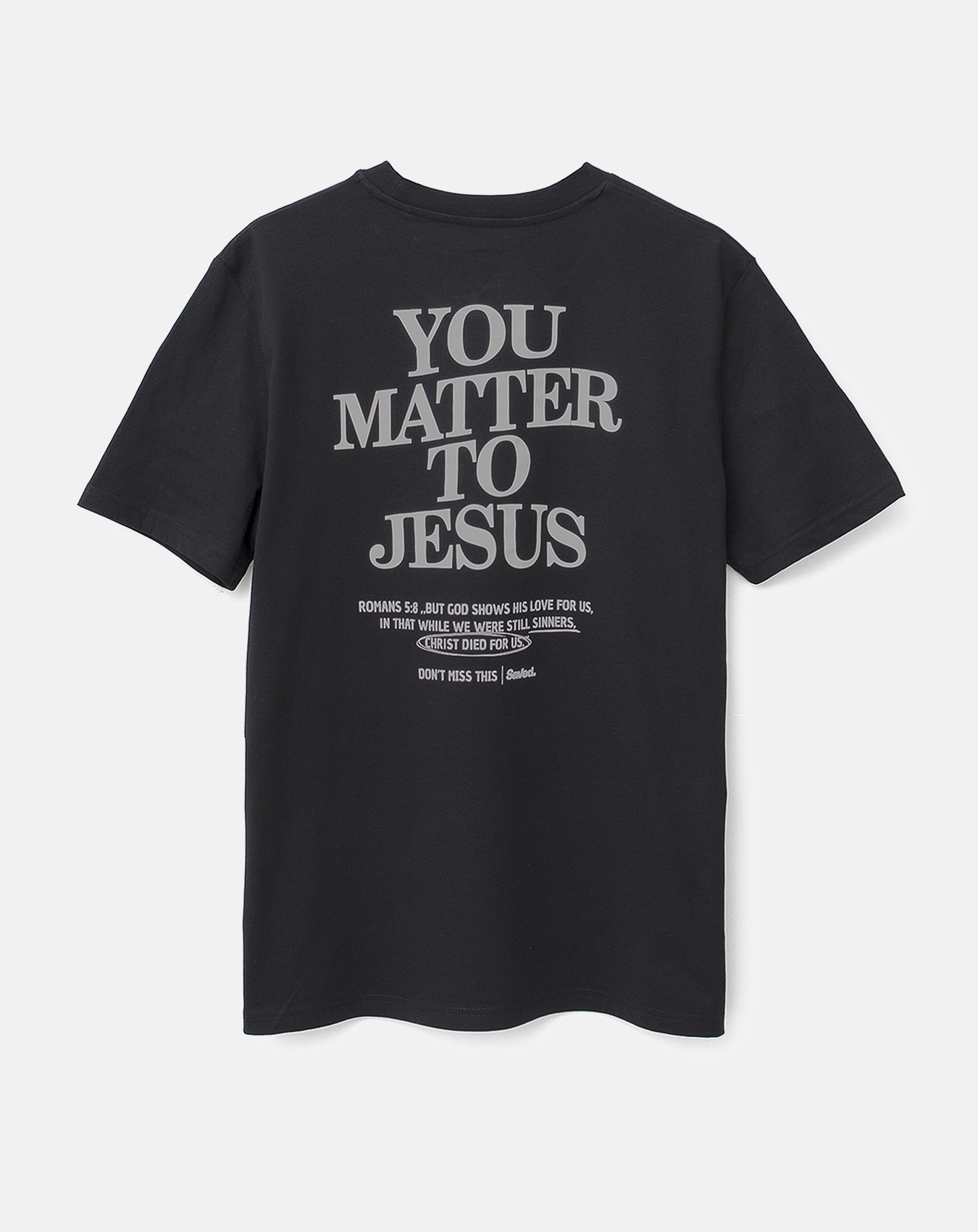 You matter to Jesus t-shirt chrześcijański kolor czarny
