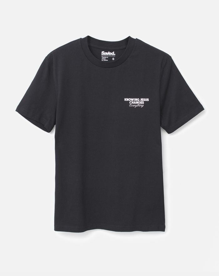 Koszulki chrześcijańskie Knowing Jesus changes Everything