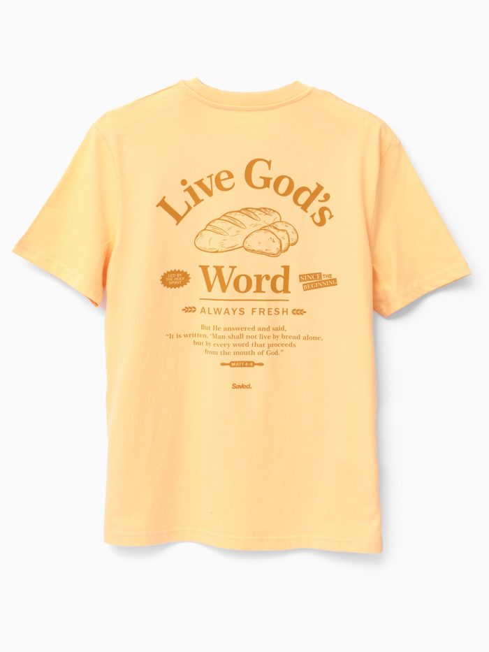 koszulka chrześcijańska z nadrukiem "Live God's Word".