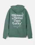 Bluza z kapturem chrześcijańska Blessed Is Better Than Lucky