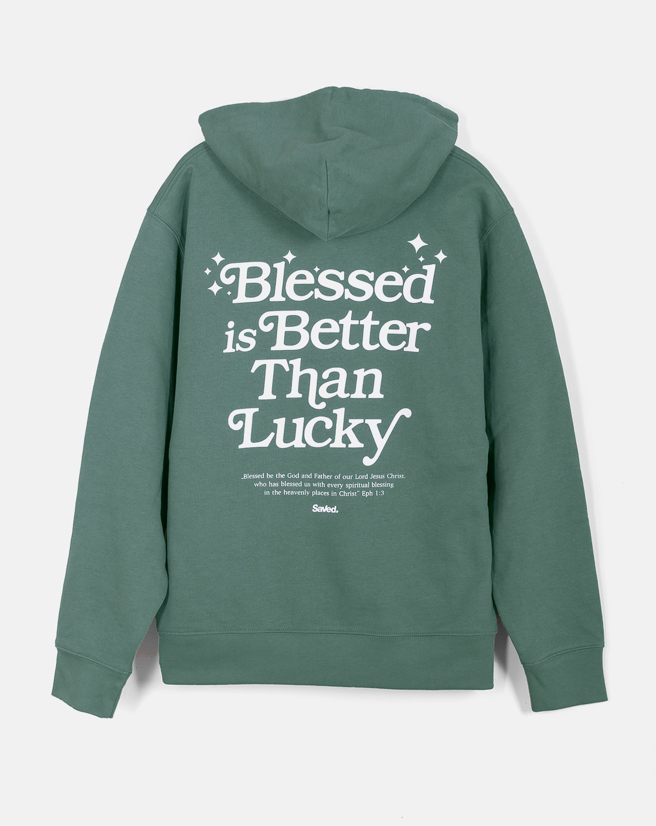Bluza z kapturem chrześcijańska Blessed Is Better Than Lucky