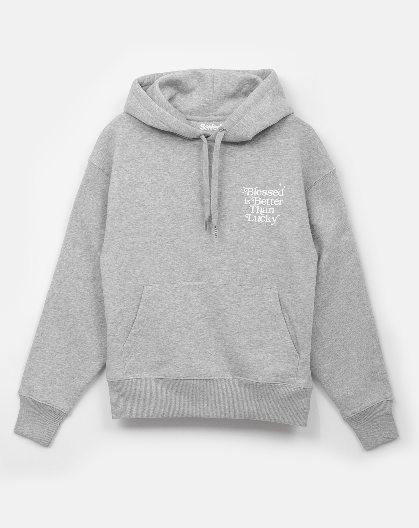 Bluza Chrześcijańska z nadrukiem Blessed is Better Than Lucky marki Saved