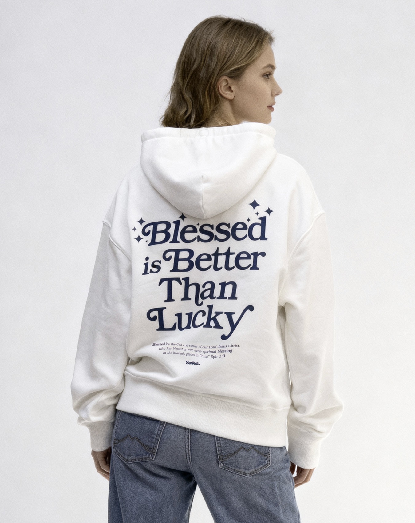 Bluza chrześcijańska Blessed is Better Than Lucky