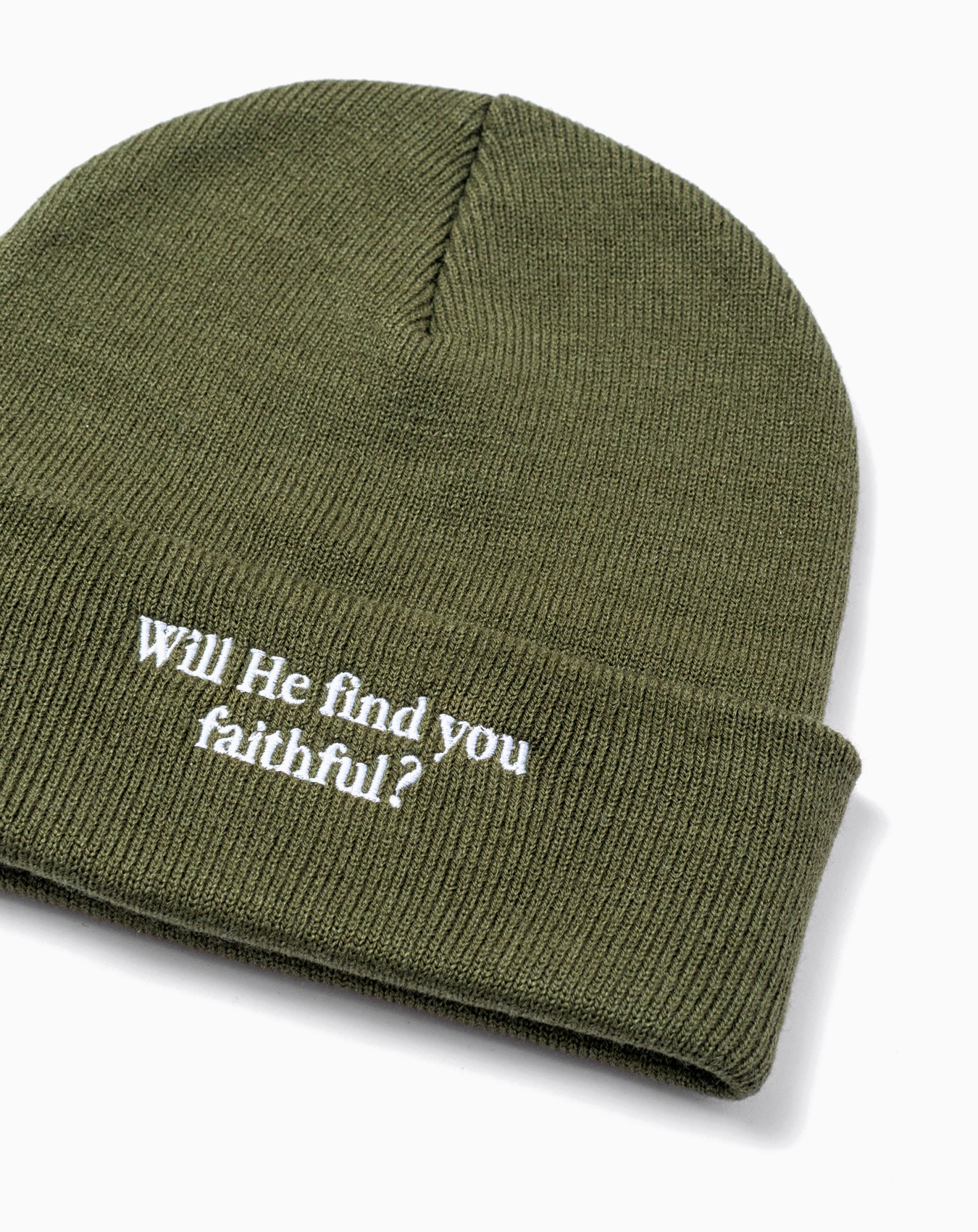Chrześcijańska Czapka zimowa Will He find you faithful? marki Saved