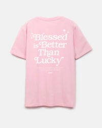 Koszulka_chrzescijańska_Blessed-is-Better-Than-Lucky_PNK_02